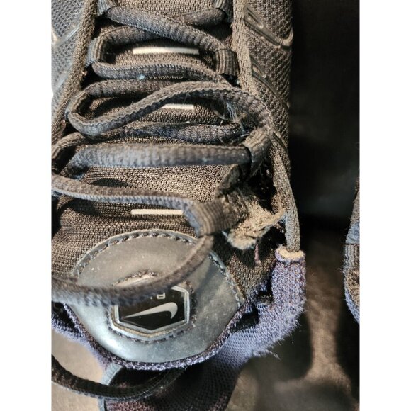 Nike Air Max Plus GS Triple Black - Size 7 Youth - Good Condition - Picture 10 of 10